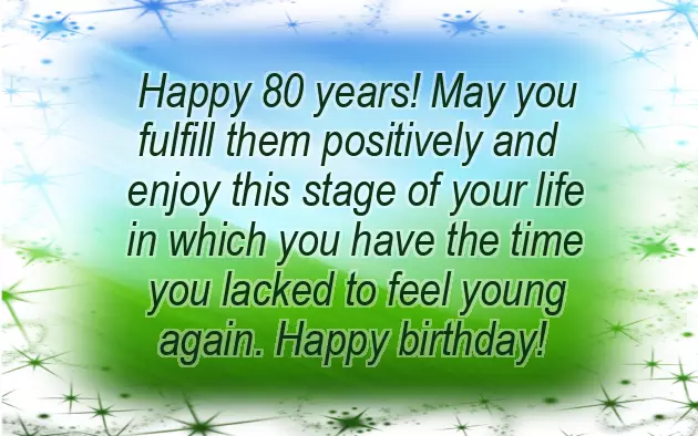 80Th Birthday Wishes For Female Friend