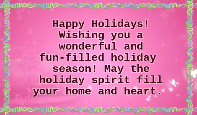 Sample Christmas Greetings