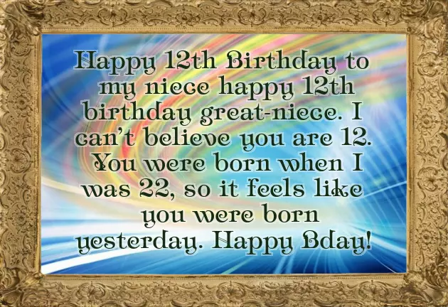 Happy 12Th Birthday Niece