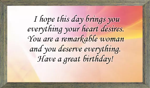 Birthday Message For A Lady Friend