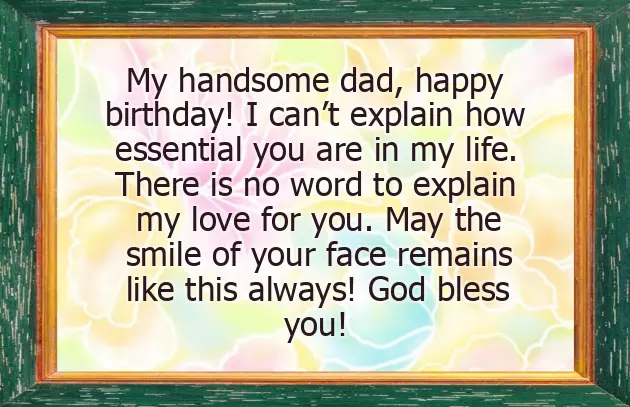 Happy Birthday Dad Simple Wishes