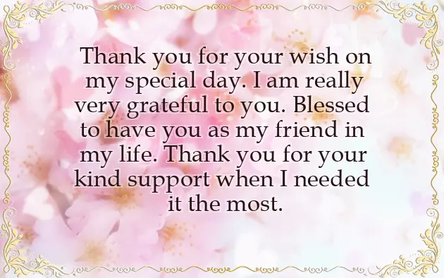 Heartfelt Thank You For Birthday Wishes