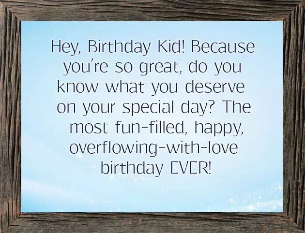 Happy Birthday Kid Wishes