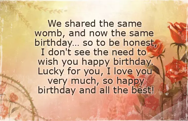 Birthday Wishes For Twins Brother And Sister