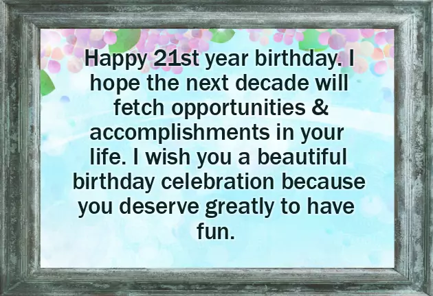 Happy 21St Birthday Wishes For Boyfriend
