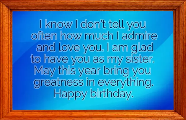 Happy Birthday Sister Wishes