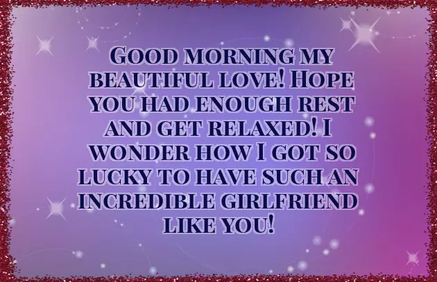 Good Morning Message To A New Girlfriend