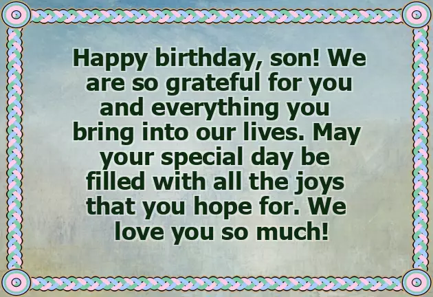 Happy Birthday To My Oldest Grandson
