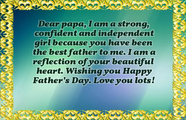 Happy Fathers Day Wish From Daughter