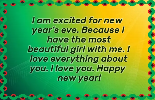 New Year Greetings To Girlfriend