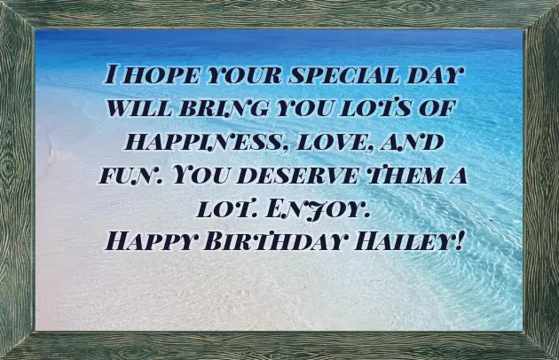 Happy Birthday Hailey