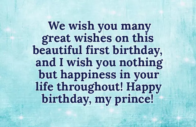 1St Year Birthday Wishes To Baby Boy 1St Year Birthday Wishes To Baby Boy