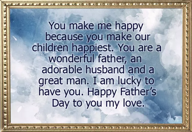 Wishing My Husband A Happy Father