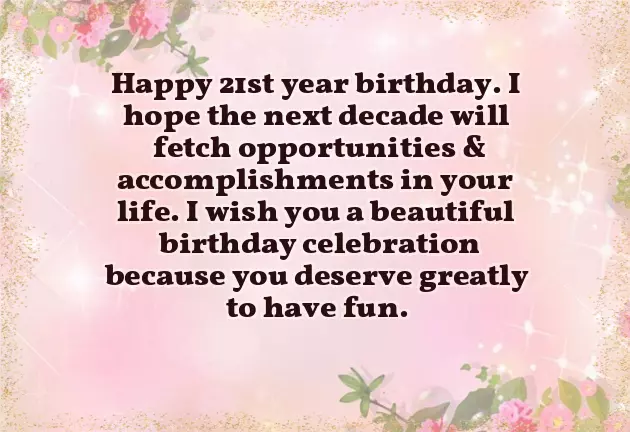 21St Birthday Wishes For A Girl 21St Birthday Wishes For A Girl