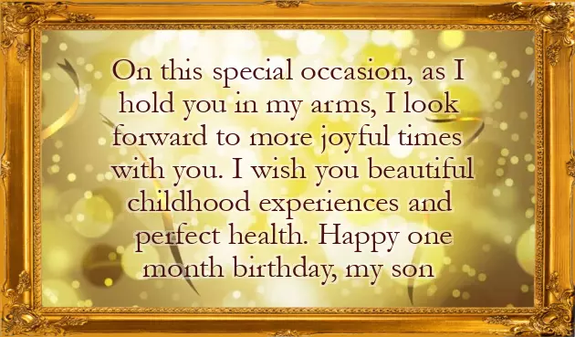 One Month Old Baby Wishes One Month Old Baby Wishes