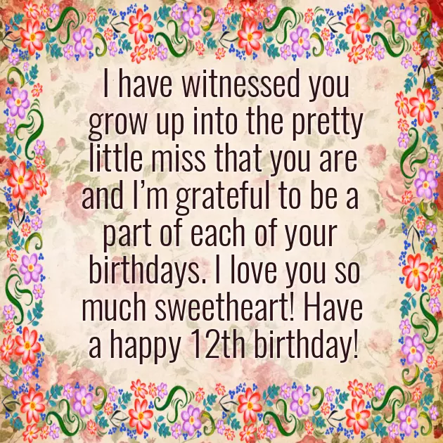 Happy 12Th Birthday To My Niece