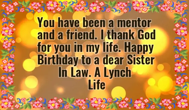 Bday Msg For Sister In Law Bday Msg For Sister In Law