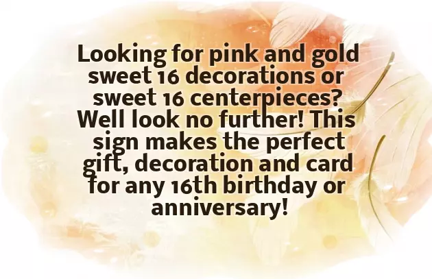 Sweet 16 Gifts Sweet 16 Gifts