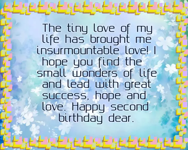 Happy 2Nd Birthday Wishes