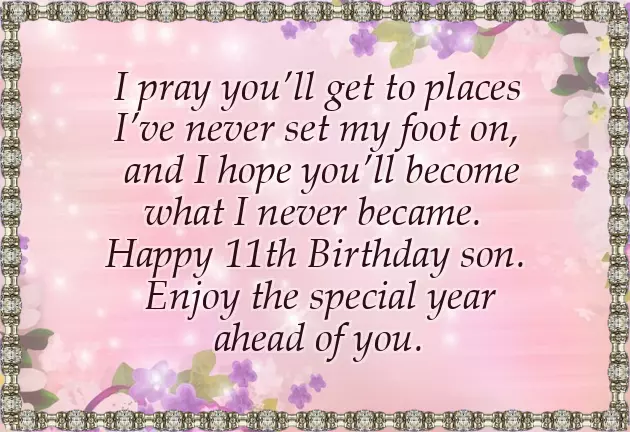 11Th Birthday Quotes For Son