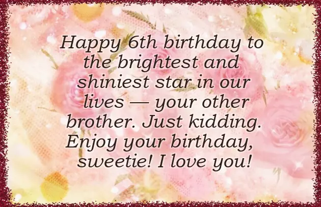 Happy 6Th Birthday
