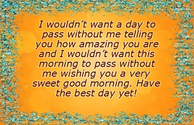 Good Morning Message Love Message