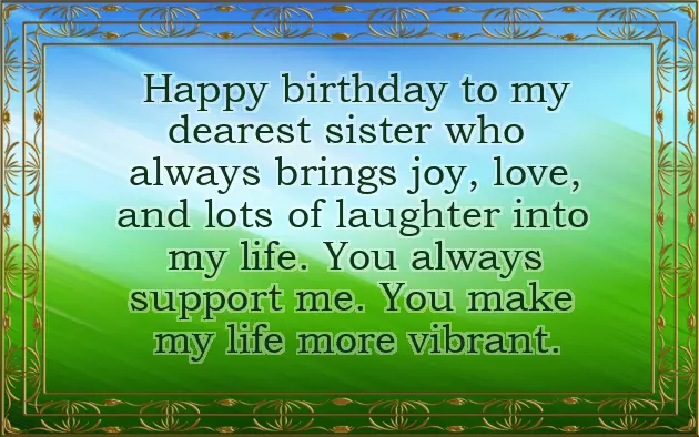 Sister Ki Birthday Wishes