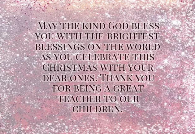 Christmas Greetings For Teachers