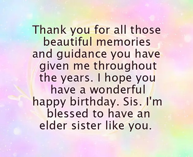 Birthday Wishes For A Younger Sister