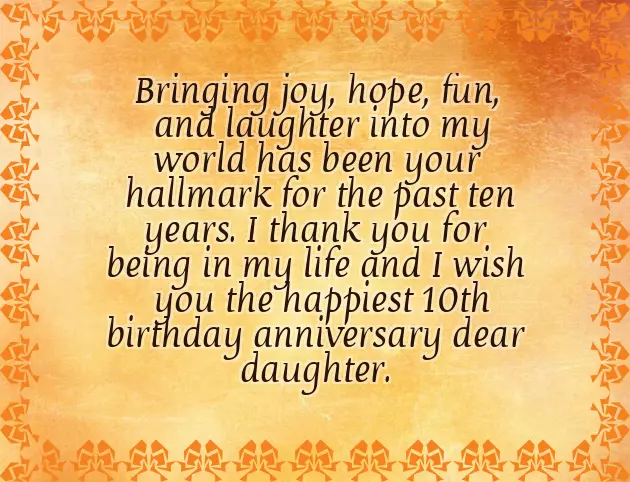 10 Years Birthday Wishes For My Daughter 10 Years Birthday Wishes For My Daughter