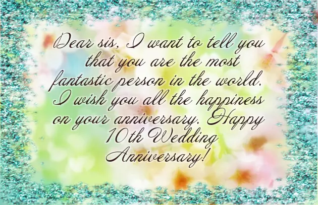 Tenth Wedding Anniversary