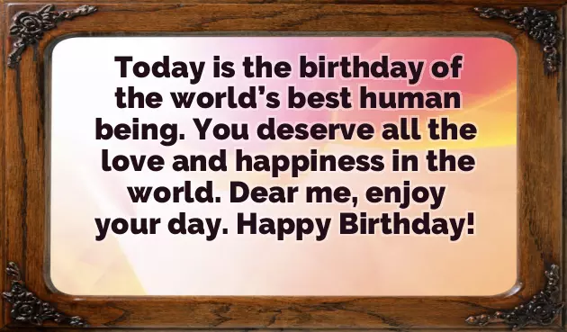 Happy Birthday To Me Words