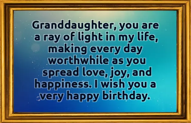 Birthday Wishes Granddaughter Quotes
