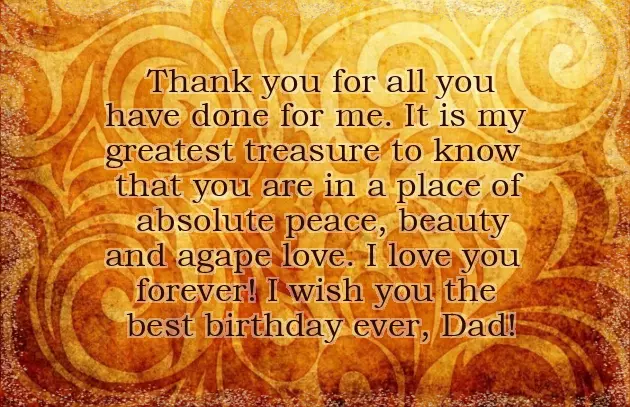 Happy Birthday Greeting For Father