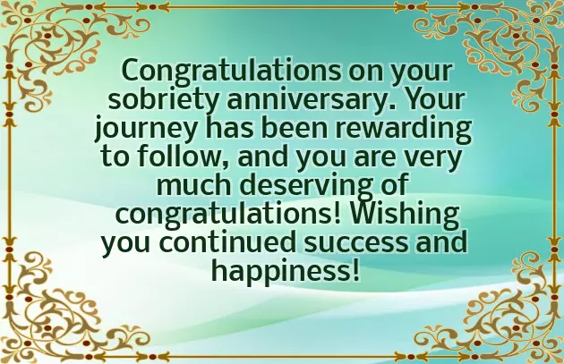 Congratulations On Your Sobriety