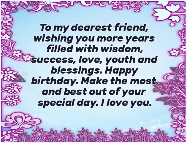 Happy Birthday To A Childhood Female Friend