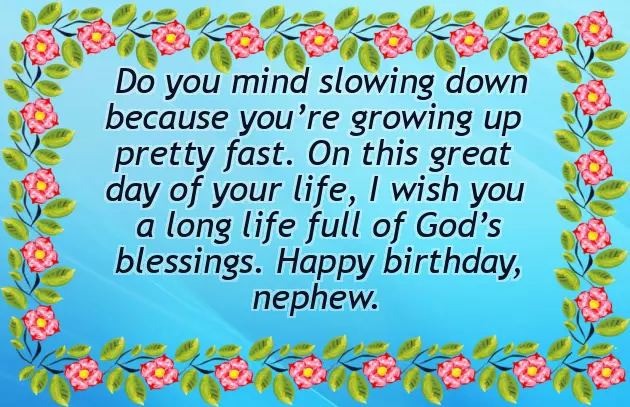 Nephew Birthday Wishes Lines