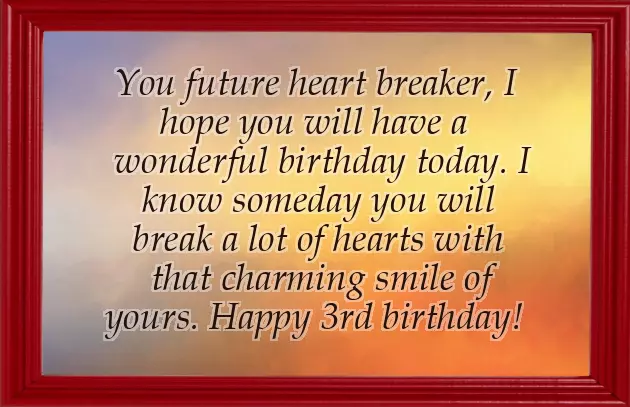 Happy 3Rd Birthday Boy Wishes Happy 3Rd Birthday Boy Wishes