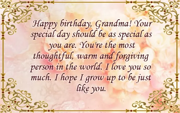 Birthday Greetings For Grandmother