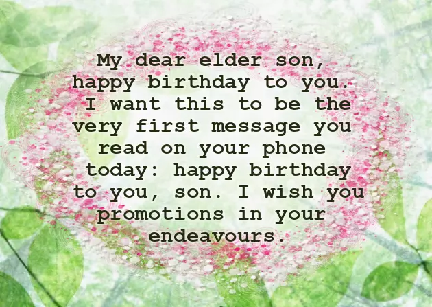 Birthday Greetings To My Eldest Son Birthday Greetings To My Eldest Son