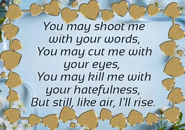 Short Inspirational Poems For Women