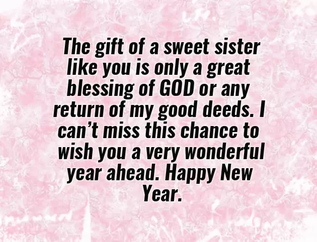 New Year Message To Sister New Year Message To Sister