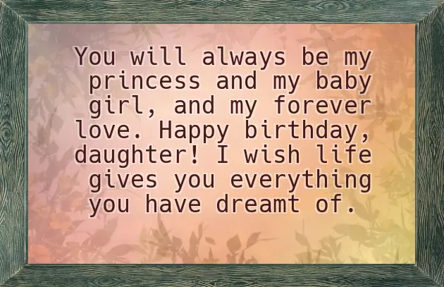 Birthday Words For Daughter
