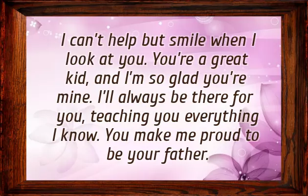 Fathers Day Message For My Son