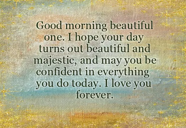 Good Morning Message To Your Woman