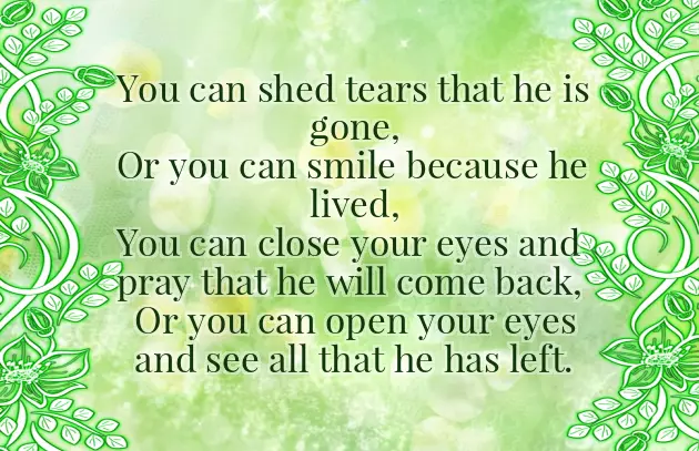 Poems For Memorial Services