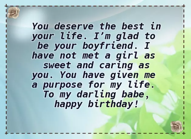 Birthday Wishes For Girlfriend Text