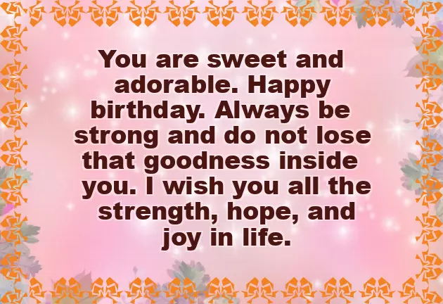 Message For Debutant Niece