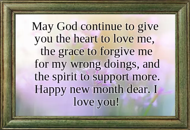 August New Month Message