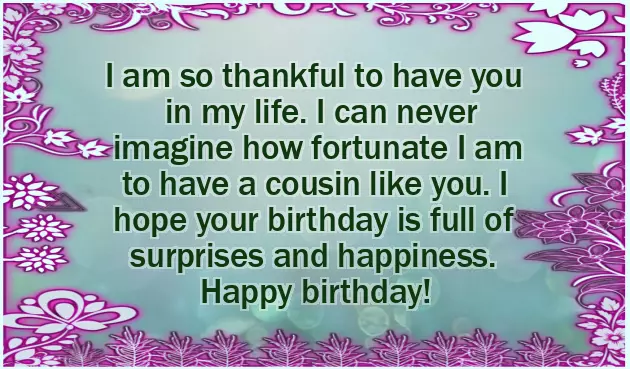 Happy Birthday To My Favorite Cousin Happy Birthday To My Favorite Cousin